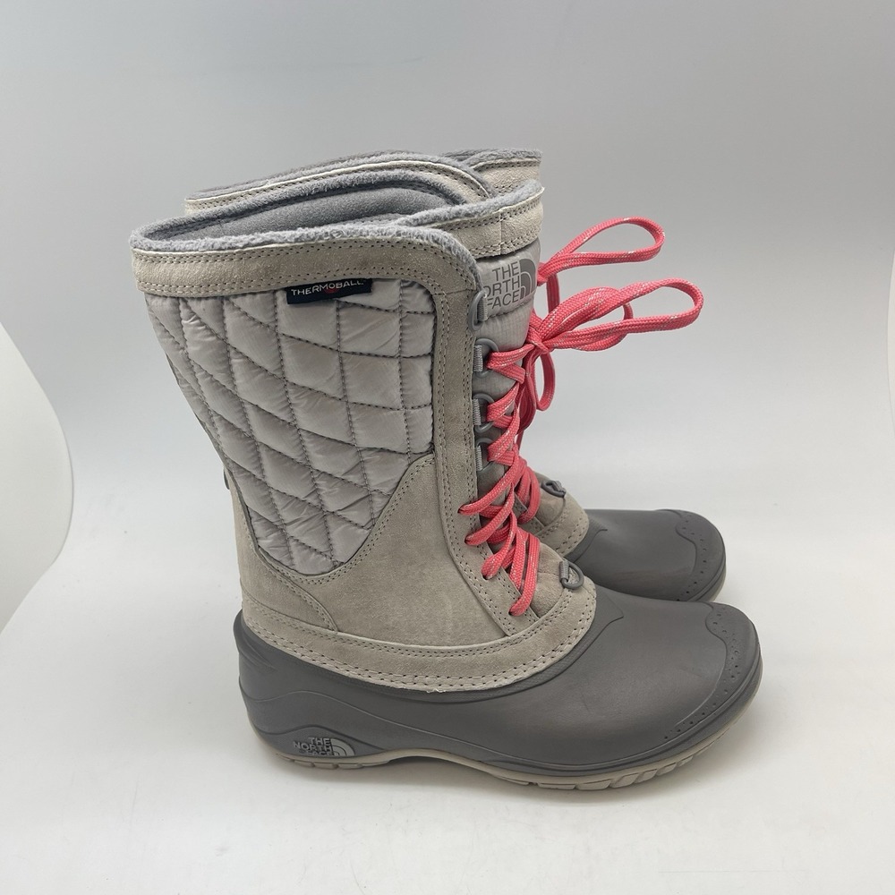 The North Face Boots‎ 6 Womens Thermoball Utility Winter Snow Gray NF0A2T5D